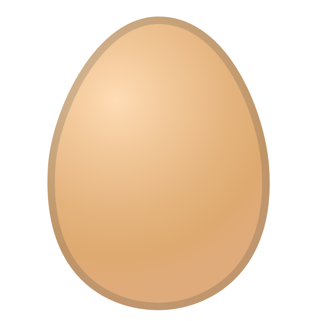 medium light tan egg