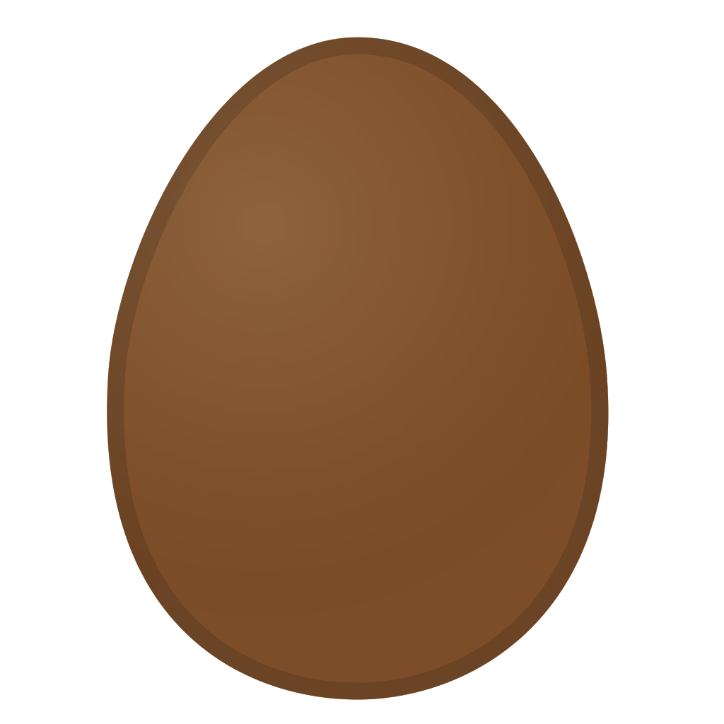 dark brown egg